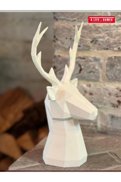 a life in games Geyik Figürlü Modern Dekoratif Biblo – Şık Masaüstü Dekor dek...