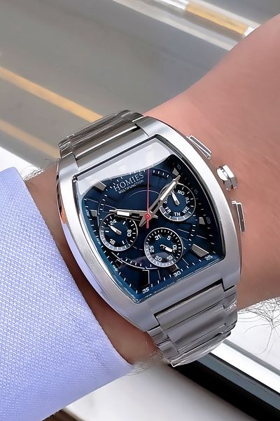 Homies Men's Silver Color Wrist Watch - Special Boxed, Steel Band Gift Bracelet Hme2056C2