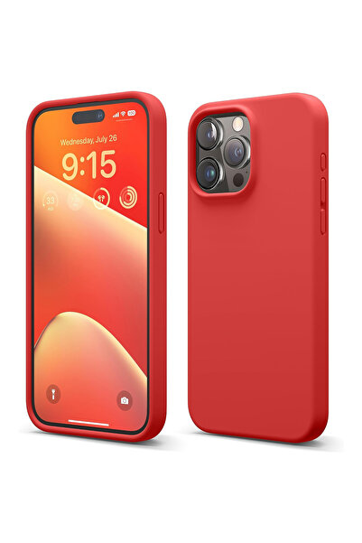 Merwish Apple Iphone 13 Pro Uyumlu Logolu Içi Kadife Lansman Silikon Kılıf Ka...