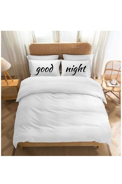 Elbasan Tekstil 2 Pieces Good Nightg Design Pillow Case 30X50 cm