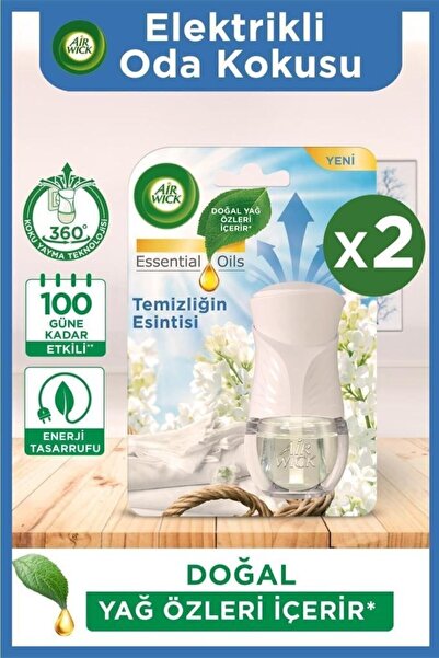 Air Wick Elektrikli Oda Kokusu Kit (cihaz+yedek Temizliğin Esintisi) X 2