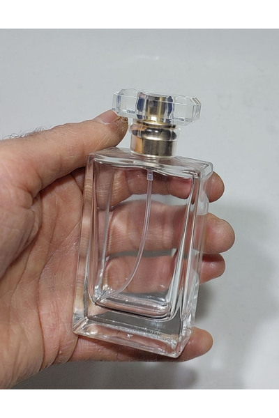 Genel Markalar Cam Sprey Kolonya Parfüm Şişesi 50 ml - Boş Şişe 3 Adet gold r...