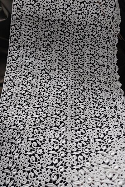 DUAYEN güpür dantel sevecen  kenar desen 1 metre (yüksek vuruşlu)