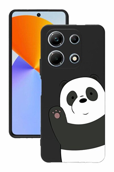 INFINIX Infınıx Note 30 Baskılı Ve Kamera Korumalı Siyah Renk Silikon Kılıf