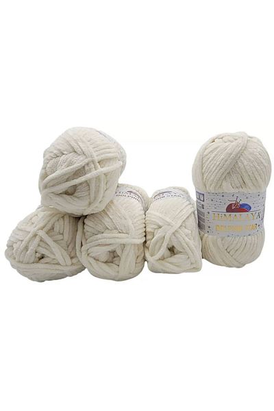 Himalaya Pack of 5 Dolphin Star Velvet Knit Yarn - 92108