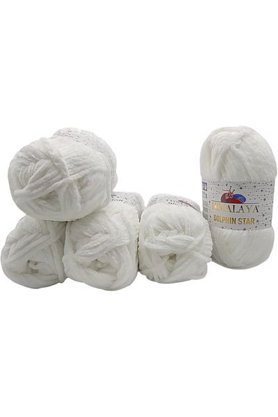 Himalaya Dolphin Star Pack of 5 Velvet Knitting Threads