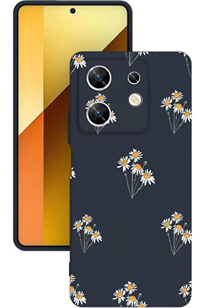 INFINIX ZERO30 (X6731B) Baskılı ve Kamera Korumalı Lacivert Renk Silikon Kılıf