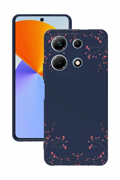 INFINIX Infınıx Note 30 Baskılı Ve Kamera Korumalı Lacivert Renk Silikon Kılıf