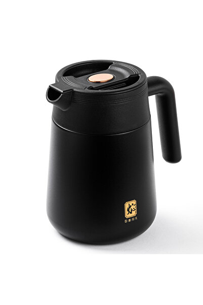 Tantitoni OKADI SÜZGEÇLİ SİYAH PASLANMAZ ÇELİK TERMOS 1L