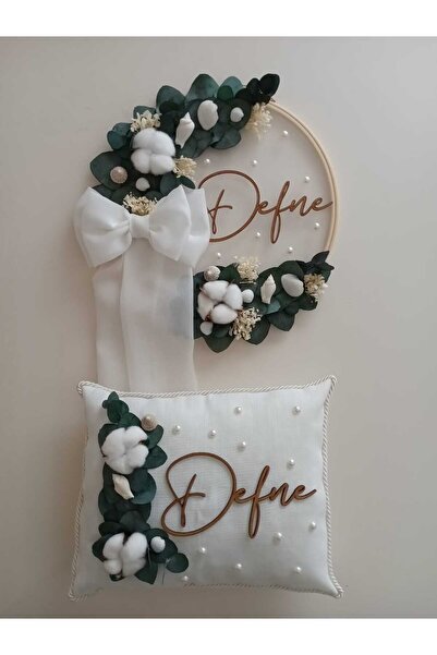 Moshi Design White Pearl Padded Baby Door Ornament