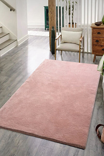 KEVLİNE Yumuşak Dokulu Tüylü  Makinede Yıkanabilir Kaymaz Taban Peluş Halı