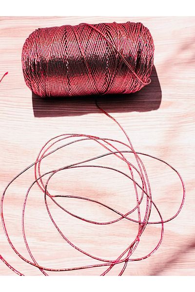 BukiroAtelier 50 g 118 μέτρα συσκευασία ασημί σχοινί στρας στολισμένο σχοινί πλέξιμο σχοινί βαμβακερό ασημί σχοινί