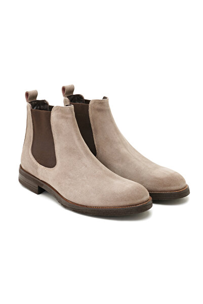 Desa Coleta Vizon Erkek Yandan Lastikli Süet Deri Chelsea Bot