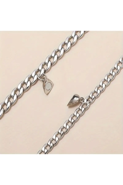 Ceykan Mıknatıslı 2li Kalp Aşk Bilekliği