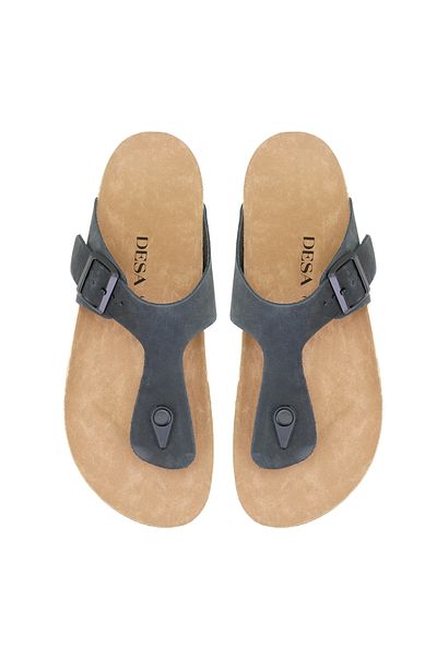 Desa Cole Black Men's Nubuck Slippers