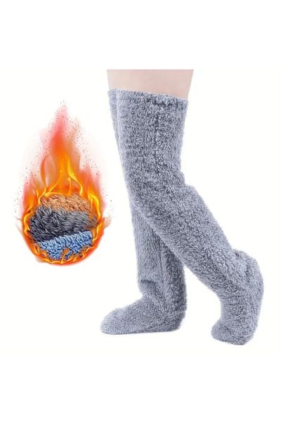 ALYA Thermal Plush over Knee Sleeping Socks