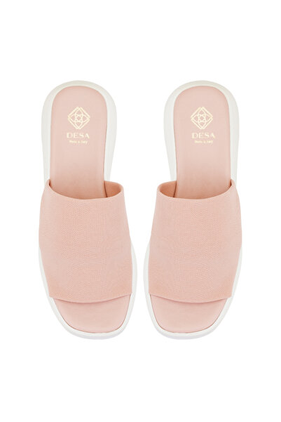 Desa Γυναικείες παντόφλες σόλας σε ροζ πλατφόρμα