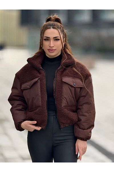 mef premium Дамско плюшено дебело палто