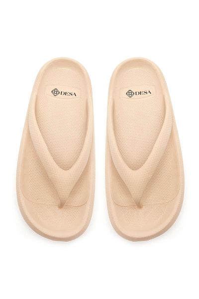Desa Women's Beige Flip Flops