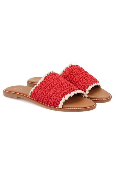 Desa Women's Red Braided Slippers