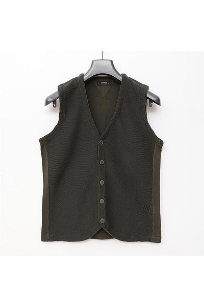 Dio Rise Men's Short Sleeve Vest - 189074   - Dark Green