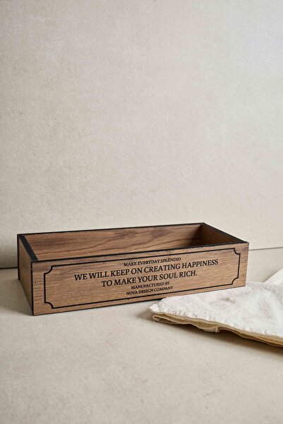 NOVADesign Tezgah üstü mutfak organizer ahşap Kasa Kutu Organizer Stand, Yagdanlik-sirkelik Altlığı