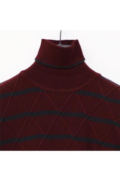 Dio Rise Ανδρικό μακρυμάνικο φούτερ ψαρά χωρίς ανύψωση - 189232   - Σκούρο μπορντό