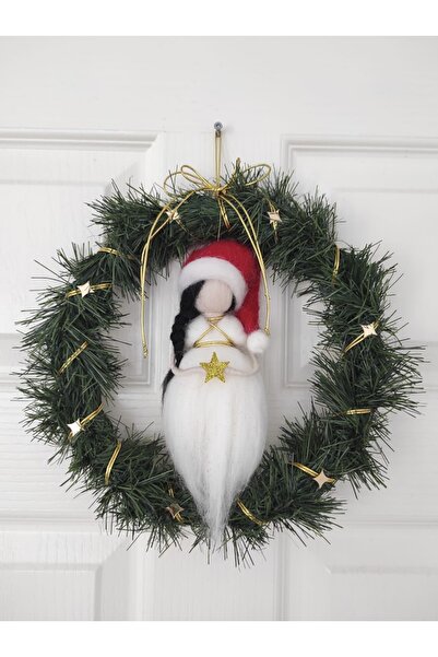 afralya home Christmas Wall Decoration - Fairy Girl, Gnome Dwarf, New Year and New Year Door