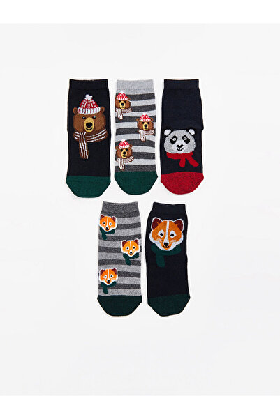 LC Waikiki Patterned Boys' Ankle Socks 5 Pack