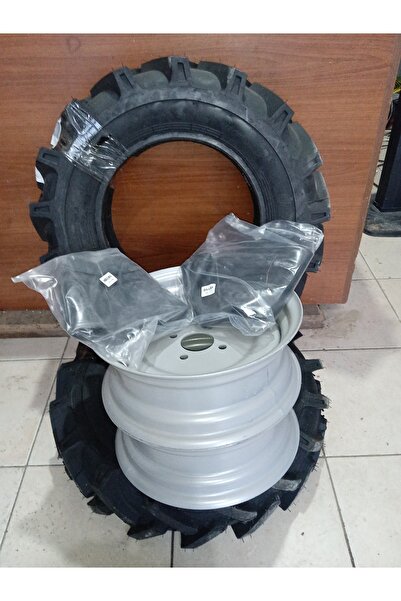 Billas BL 110 Çapa Makinesi-Patpat- İçin 6.50/80-13 Dış İç Lastik ve Jant Tak...