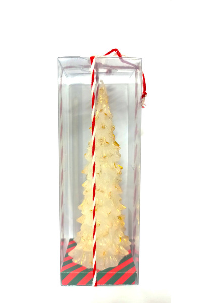 Sedef Kokulu Yılbaşı Ağacı Mumu - 14 cm