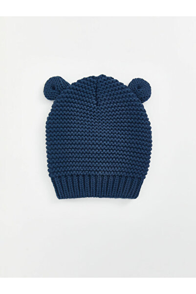LC Waikiki Rmz Gi̇yi̇m Farkiyla Baby Boy Beanie with Ear Detail