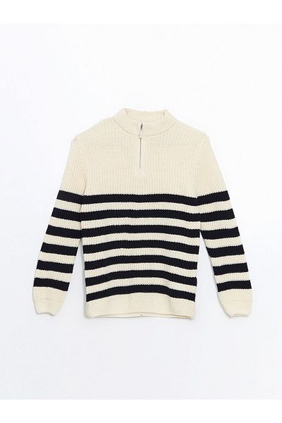 LC Waikiki Stand Collar Boy's Knitwear Sweater