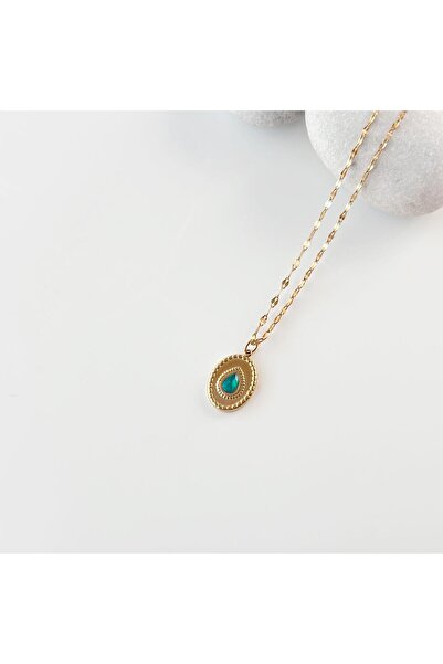 Vesce Atelier Pouco Verde Steel Necklace