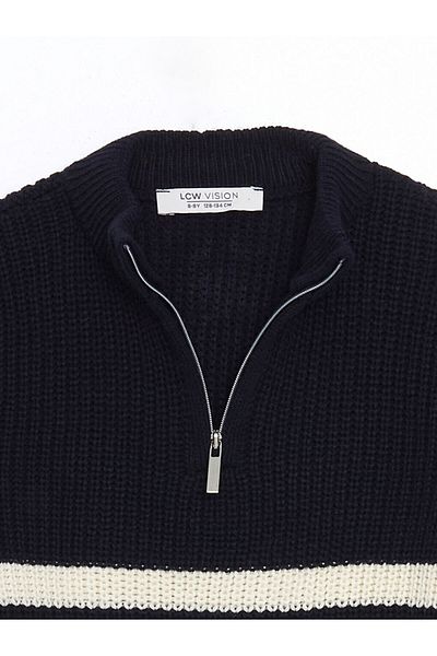 LC Waikiki Stand Collar Boy's Knitwear Sweater