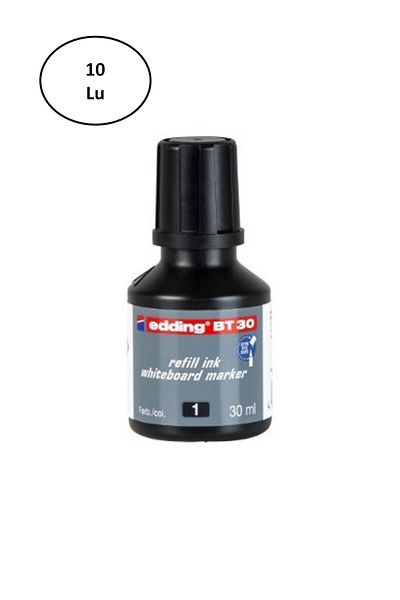 Edding Black Wooden Pen Ink - 30 Ml, Pack of 10