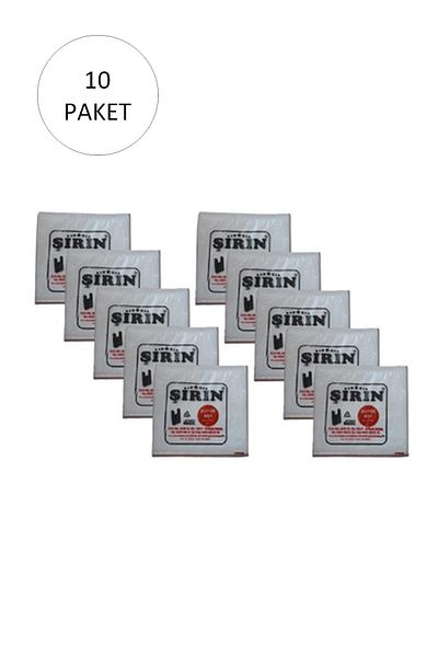 Easy Tedarik White Thick Athlete Bag Large Size 30x57 Cm 1 Kg 10 Pack (Takriben 450 Pieces)