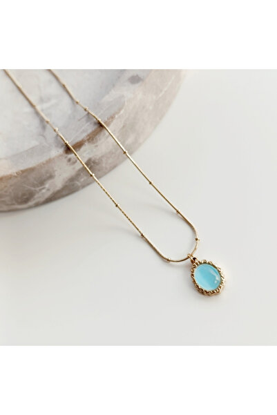 Vesce Atelier Nergis gold Çelik Kolye