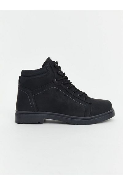 LC Waikiki Lcw Steps Black Lace-Up Men's Ankle Boots