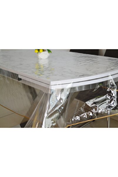 Behçetin Tekstil Transparent Tablecloth and Protector with Piping