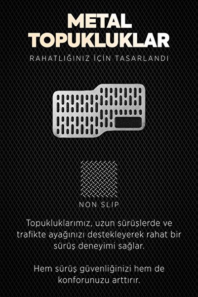 TORPEDO Renault Clio 5 2020 Sonrası Uyumlu Hücreli Premium Eva Paspas Seti Tam Set Paspas Takımı Siyah