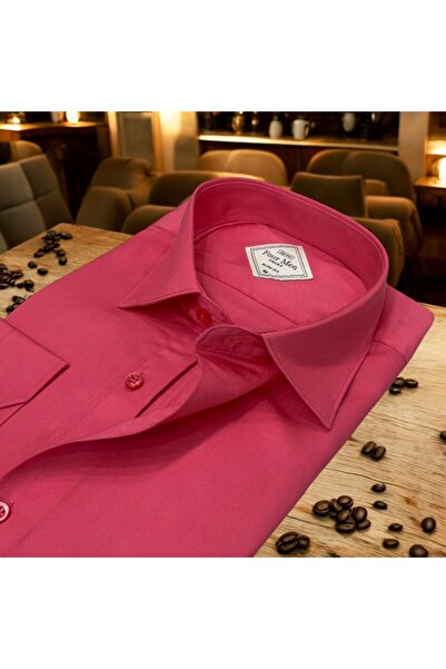 EREN STYLE Cămașă sezonieră din bumbac cu mânecă lungă pentru bărbați (forma ...