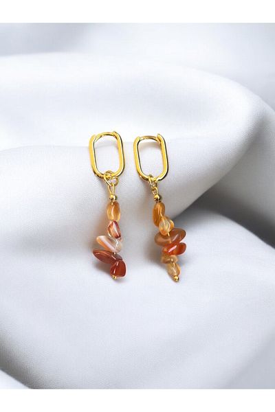 AURA GARDEN Agate Jewelled Earrings