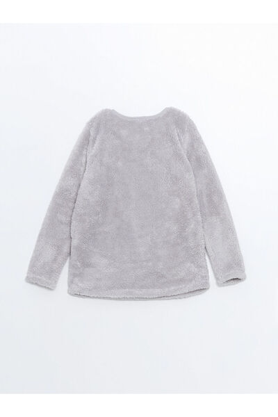 LC Waikiki Crew Neck Plush Girls' Pajamas