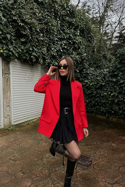 TANISA Selina Double Breasted Collar Front Button Jacket Tns-1111