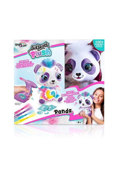 Canal Toys Panda Airbrush Plush with Spray | Colorful & Fun | Creative Toy fo...