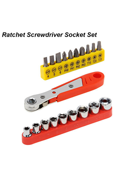 Choice20 Driver Socket Set Right Angle Ratchet Wrench Screwdriver Socket Nut ...