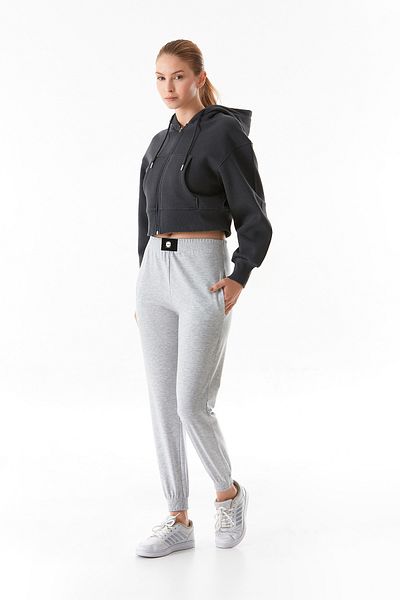 Fulla Moda Pantaloni de sport Jogger cu broderie în talie de bază