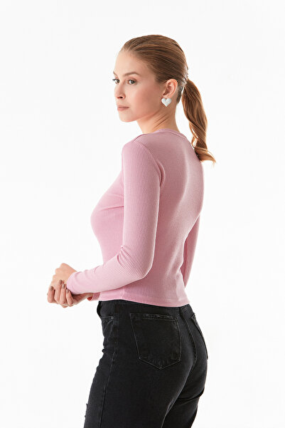 Fulla Moda Basic Wrapped Fabric Blouse