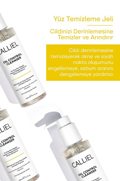 CALLİEL Purifying, Anti-Acne and Blackhead Salicylic Acid Facial Cleansing Gel 150 ml